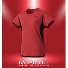 YONEX T-SHIRT FEMME 16452EX ROUGE