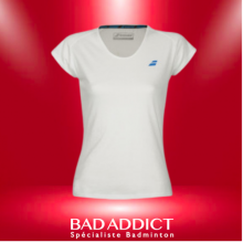 BABOLAT T-SHIRT FEMME CORE BABOLAT TEE WOMEN WHITE 