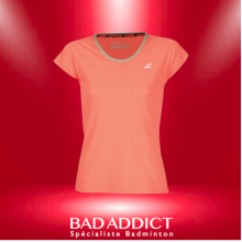 BABOLAT T-SHIRT FEMME CORE BABOLAT TEE WOMEN FLUO STRIKE